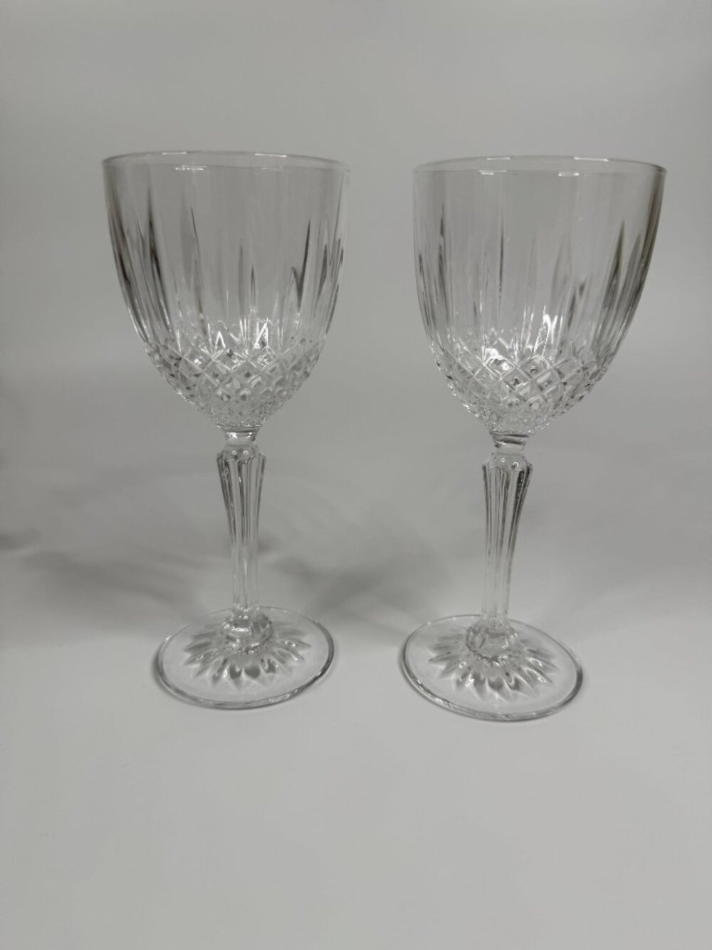 Vintage Crystal d'Arques Durand Constance Clear Crystal Wine Glass, 6.75" tall,